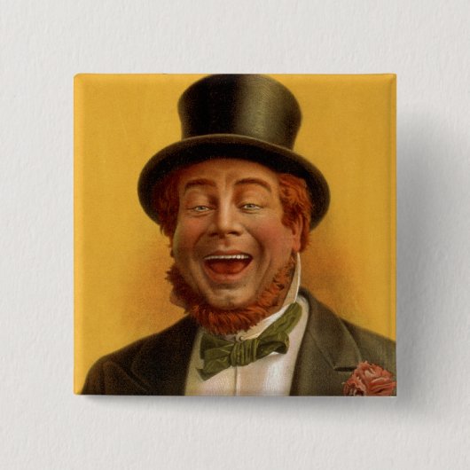 Happy Hooligan's reis over de hele wereld Vierkante Button 5,1 Cm (Voorkant)