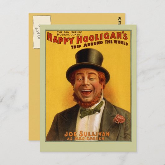 Happy Hooligan's Trip rond het Briefkaart (Voorkant / Achterkant)