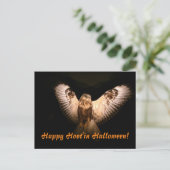 Happy Hoot in Halloween Briefkaart (Staand voorkant)