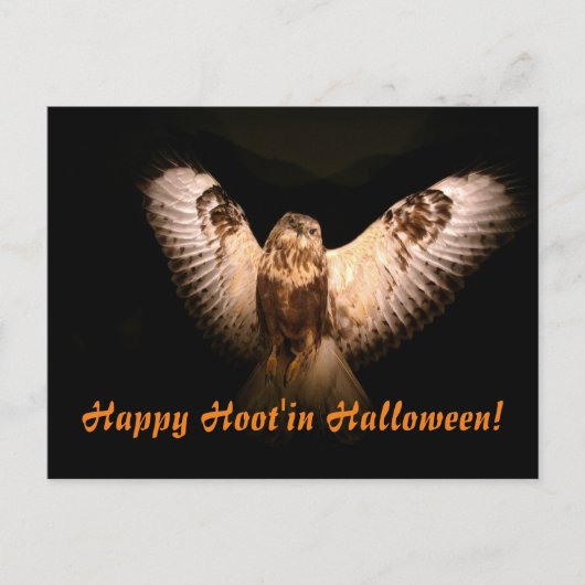 Happy Hoot in Halloween Briefkaart (Voorkant)