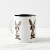 "Happy Hopper Heart" Tweekleurige Koffiemok (Voorkant links)