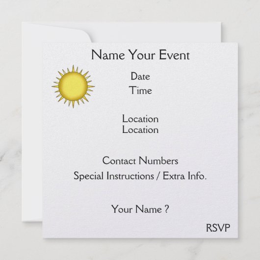 Happy Hoppin' Frog uitnodiging door SRF (Achterkant)