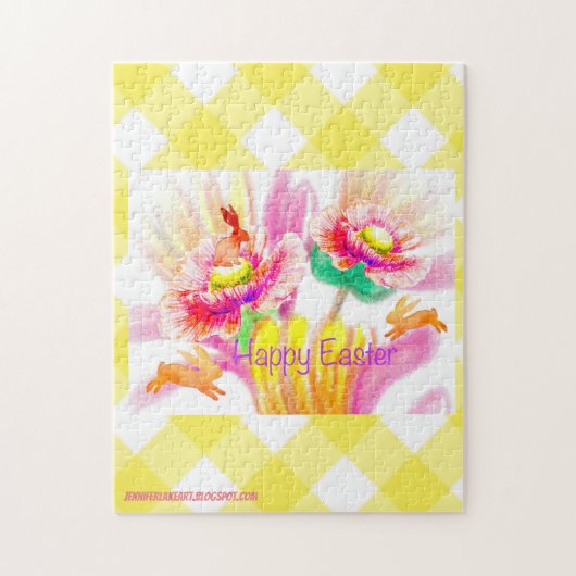 Happy Hopping Bunnies Puzzle Legpuzzel (Verticaal)