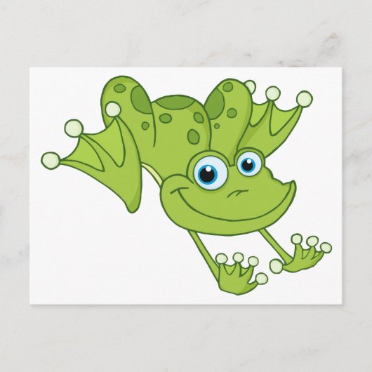Happy Hopping Frog Briefkaart (Voorkant)