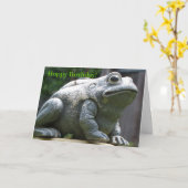 Happy Hoppy Birthday Brother Frog Kaart (Gele Bloem)