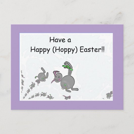 Happy (Hoppy) Easter Briefkaart (Voorkant)