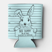 Happy Hoppy Easter Cute Funny Bunny Blikjeskoeler (Voorkant)