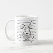 Happy Hoppy Easter Cute Funny Bunny Koffiemok (Links)