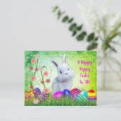 Happy Hoppy Easter Greeting Briefkaart (Staand voorkant)