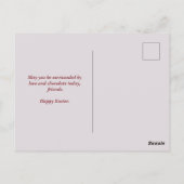 Happy Hoppy Easter Rabbit Eggs Briefkaart (Achterkant)