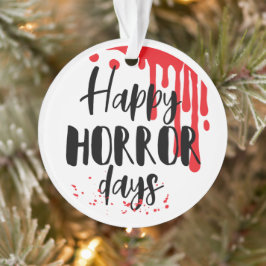 Happy Horror Dagen Grappig Horror Film Kerstmis Ornament