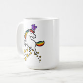 Happy Horror Rainbow Unicorn Meeple bordspel Koffiemok (Voorkant links)