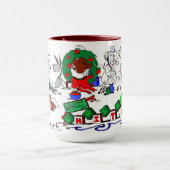 Happy Horse Boerderijen kerstCartoon Mok (Midden)