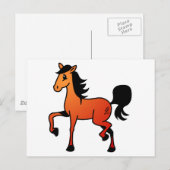 Happy Horse Briefkaart (Voorkant / Achterkant)