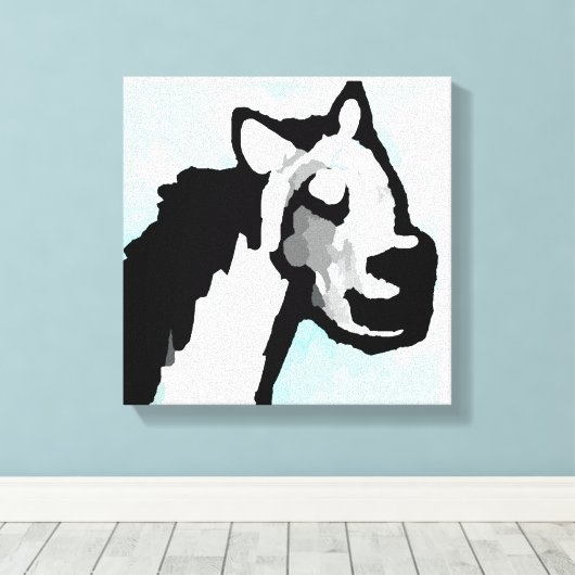 Happy Horse Canvas Afdruk (Insitu (Houten vloer))