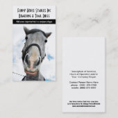 Happy Horse! Funny Smiling Horsey Visitekaartje (Voorkant / Achterkant)