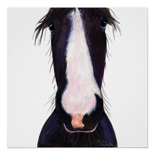 Happy Horse ' JeFF ' van Shirley MacArthur Poster (Voorkant)