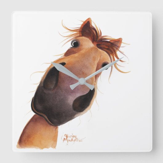 Happy Horse ' MAD MAX ' op een wandklok (Voorkant)