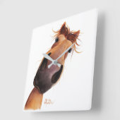 Happy Horse ' MAD MAX ' op een wandklok (Hoek)