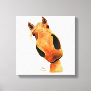 Happy Horse ' NuGGeT ' van Shirley MacArthur Canvas Afdruk