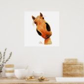 Happy Horse ' NuGGeT ' van Shirley MacArthur Poster (Keuken)