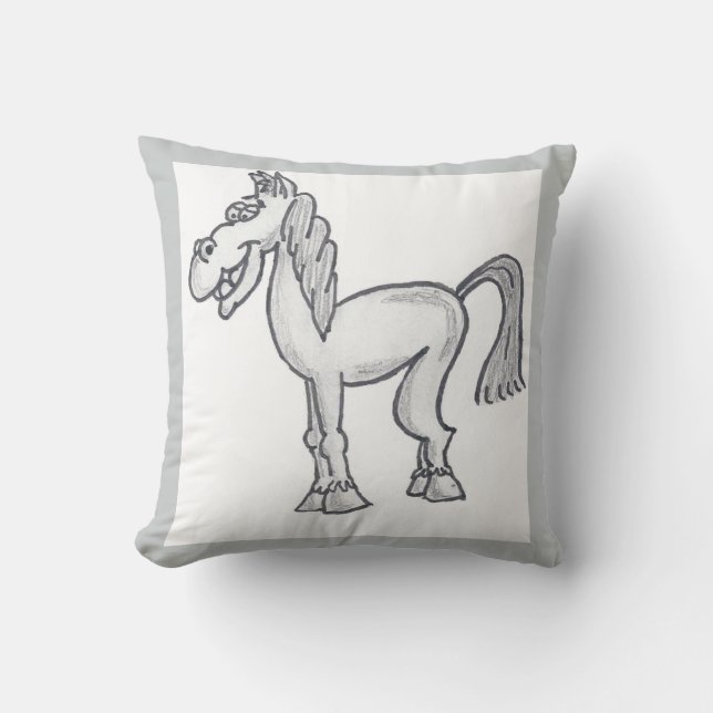 Happy Horse Pillow Kussen (Voorkant)