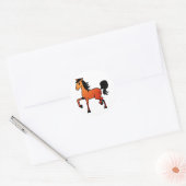 Happy Horse Ronde Sticker (Envelop)