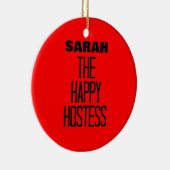 Happy Hostess Keramisch Ornament (Rechts)