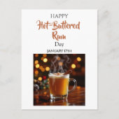 Happy Hot-Buttered Rum Day | January 17th Briefkaart (Voorkant)