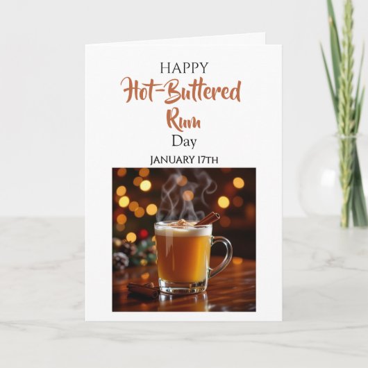 Happy Hot-Buttered Rum Day | January 17th Kaart (Voorkant)