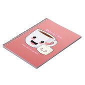 Happy Hot Cocoa en Marshmallow-laptop Notitieboek (Linkerzijde)