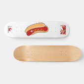 Happy Hot Dog Cute Happy Skateboard (Horizontaal)