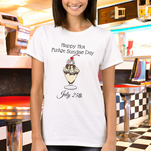 Happy Hot Fudge Zondag Tshirt