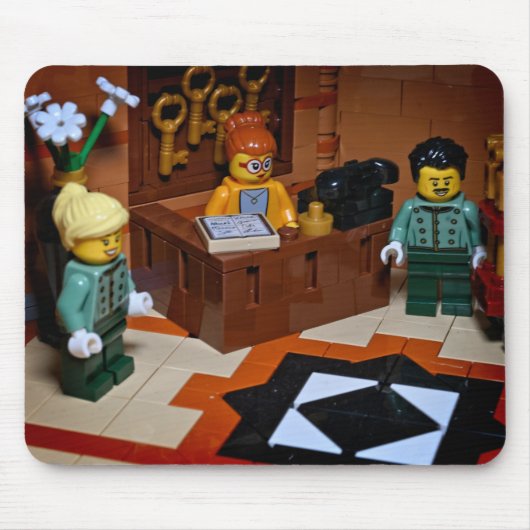 Happy Hotel Speelgoed Fotografie Muismat (Voorkant)