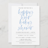 HAPPY HOUR BABY SHOWER - BLAUW KAART (Voorkant)