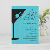 Happy Hour Bachelorette/Bridal Shower Uitnodiging (Staand voorkant)