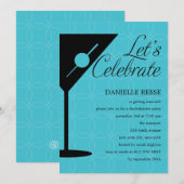 Happy Hour Bachelorette/Bridal Shower Uitnodiging (Voorkant / Achterkant)