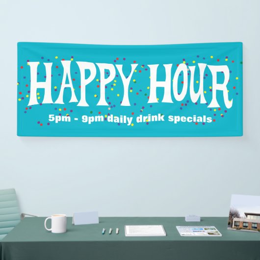 Happy Hour-banner Spandoek (Beurs)