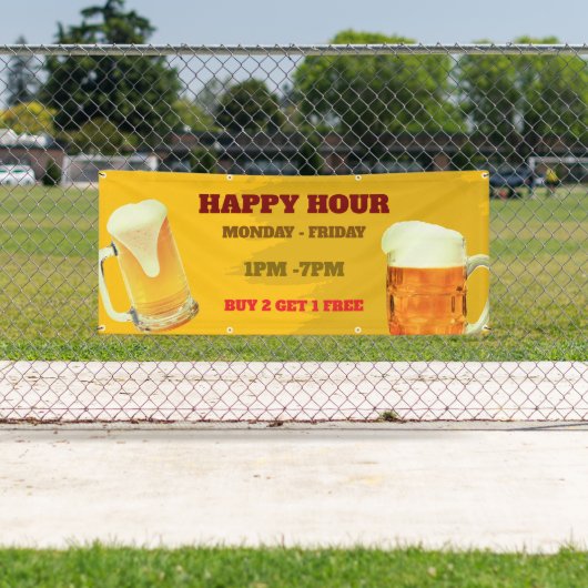 Happy Hour Bar Aangepaste Banner (Insitu)