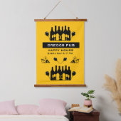 Happy Hour Bar And Pub Hangend Wandkleed (Slaapkamer)