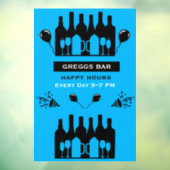 Happy Hour Bar And Pub Raamsticker (Vel 3)