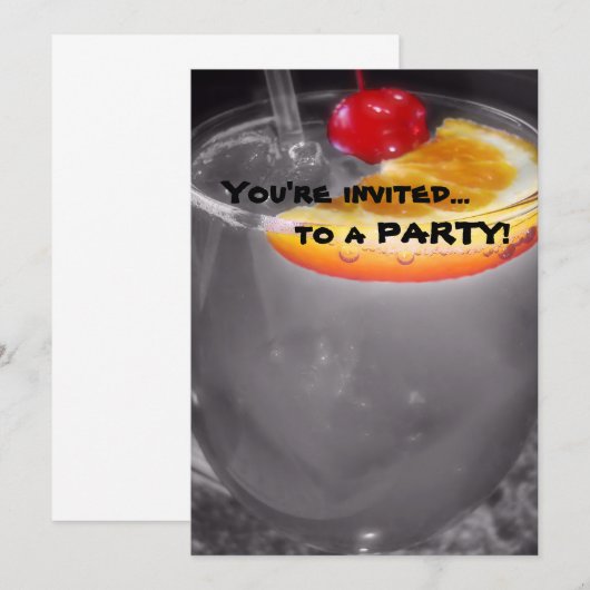 Happy Hour Cocktail Drink Kaart (Voorkant / Achterkant)