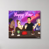 Happy Hour | Digitale kunst Canvas Afdruk (Voorkant)