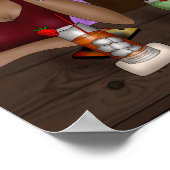 Happy Hour | Digitale kunst Poster (Hoek)