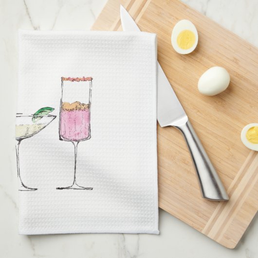 Happy Hour Dish Towel Theedoek (Quarter Fold)