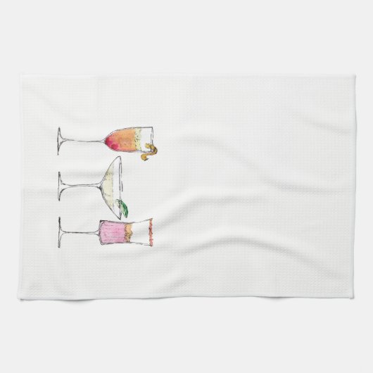 Happy Hour Dish Towel Theedoek (Horizontaal)