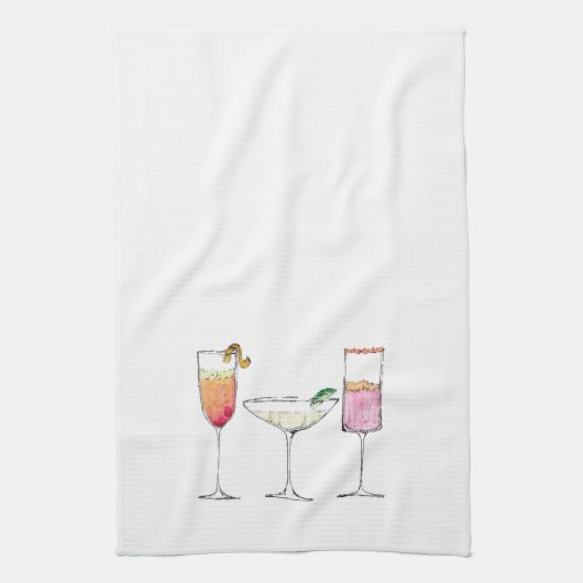 Happy Hour Dish Towel Theedoek (Verticaal)