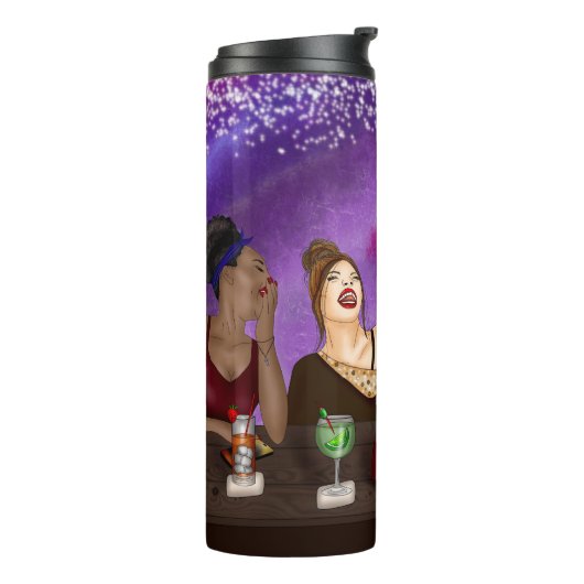 Happy Hour | Diversiteitskunst Thermosbeker (Gedraaid links)