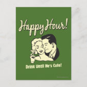 Happy Hour: Drink tot hij klaar is Briefkaart (Voorkant)