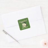 Happy Hour: Drink tot hij klaar is Vierkante Sticker (Envelop)